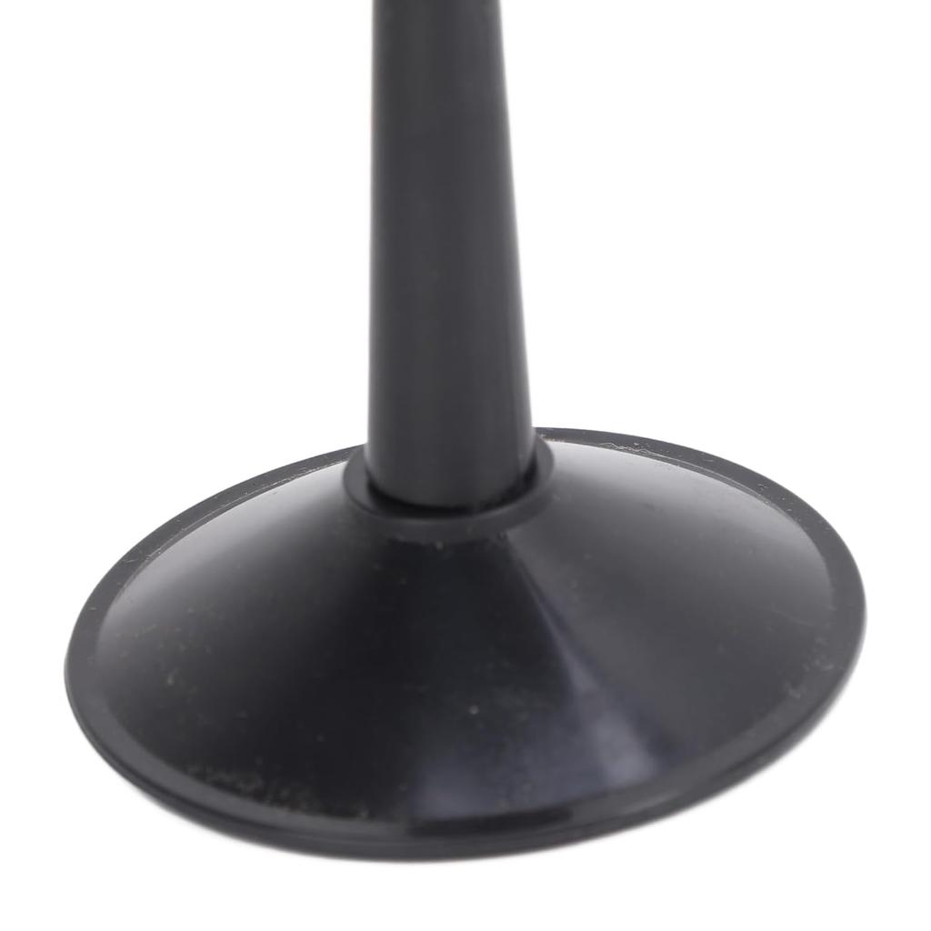 4 Inch Round Glass Concave Mirror Lens Black Frame, Adjustable View Clear Reflection for Science Experiments