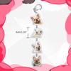 Portable Acrylic Keychain Cartoon Animal Pendant Keyring Fashionable Couples Key Rings Bag Ornament for Pet Owners
