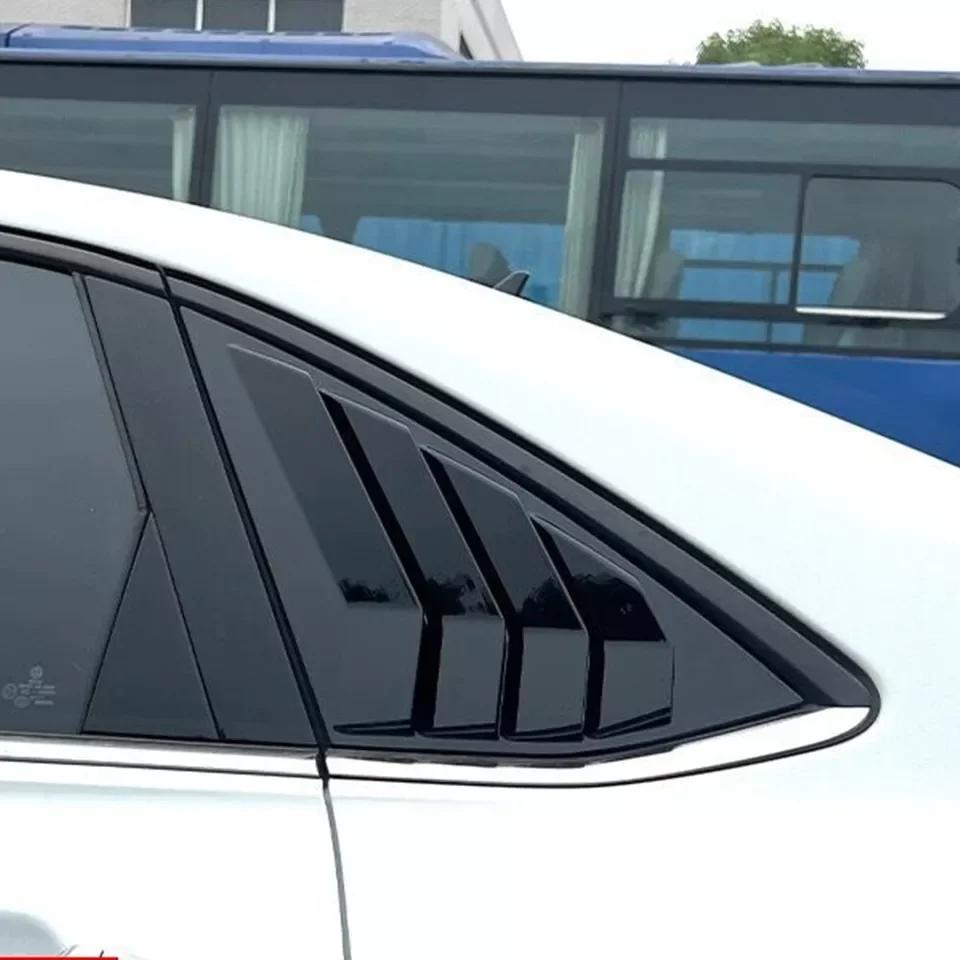 For Volkswagen Jetta MK7 2019-2025 Car Rear Louver Window Side Shutter Cover Trim Sticker Vent Scoop Carbon Fiber Accessories