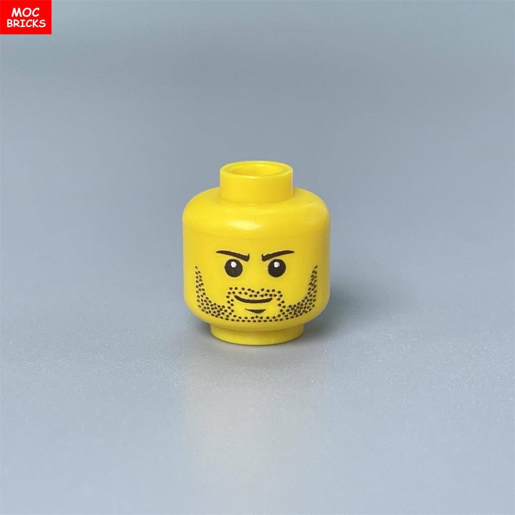 Custom Build Bricks Printed Head Face Expression 4cm Action Figure Body Part DIY Educational Toy Creating Bricks Toysets Ideal For Youngsters Gift