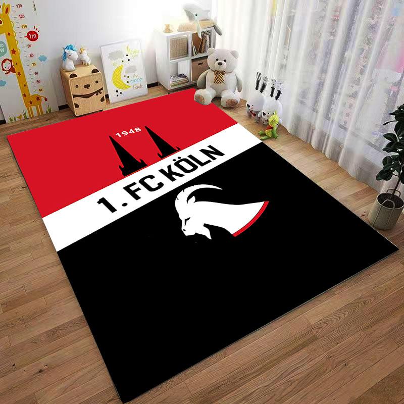 1. FC Köln Carpet Design suitable as a non-slip mat for the living room or bedroom sofa