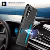 Back Case for Samsung Galaxy A24 4G (162.1 X 77.6 X 8.3mm) ZM02 PU Leather+TPU Card Holder Four Corners Shockproof Phone Shell