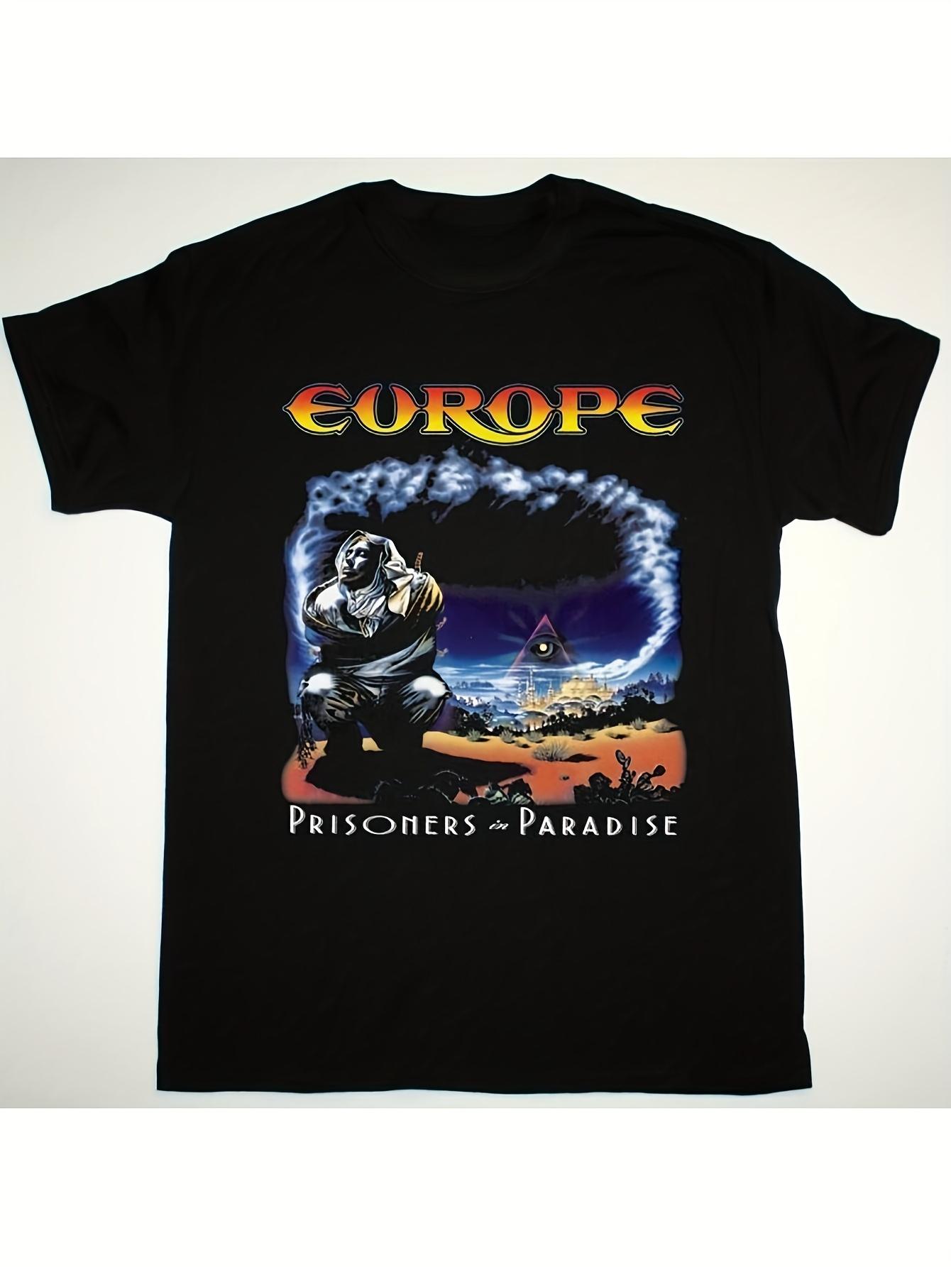 Men S Graphic Rock T-Shirt Featuring a Design of Knights And a Stormy Sky XXXL