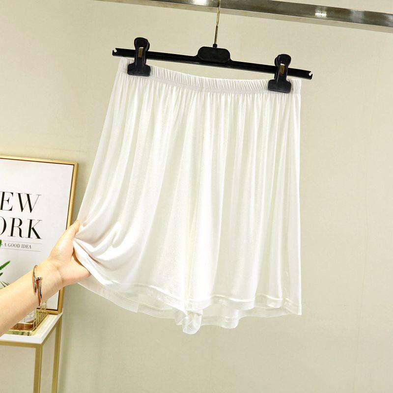 

Modal Loose Thin Inner Match Anti-Penetration Leggings Short: White M (recommended 40.00 kg-60.00 kg