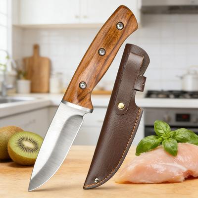 Stainless Steel Boning Knife Meat Fruit Househould Knives Kitchen Knife Meat Cleaver Chef Cooking Knives with Cover