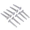 100PCS Cross Self Tapping Screws Round Washer Head Screws 410 Stainless Steel Screw Fasteners 4.8x32mm 100PCS