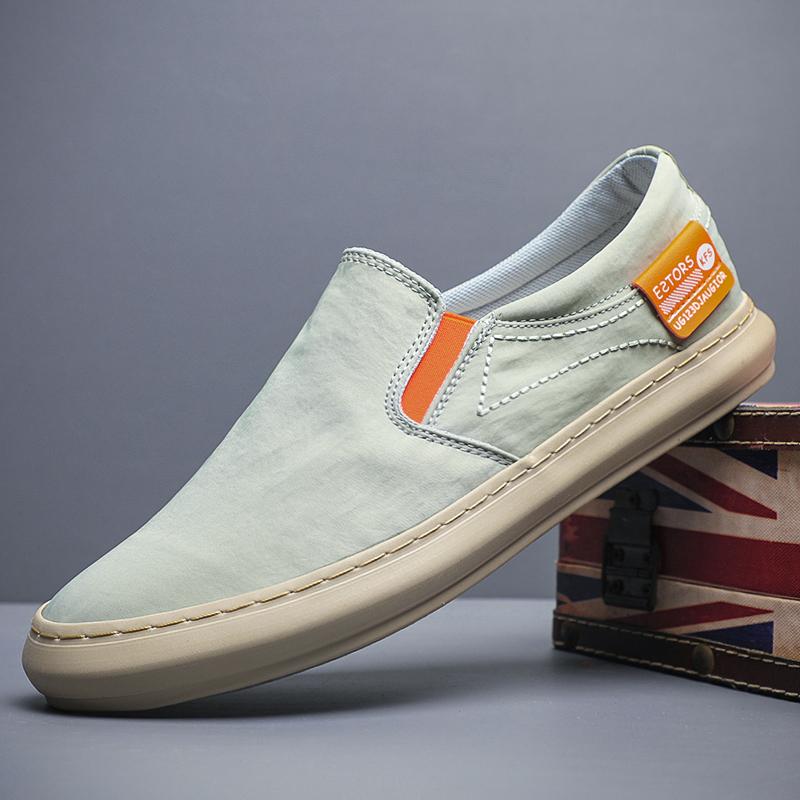 

Модная летняя дышащая парусиновая обувь Мужские лоферы Слипоны Кроссовки Модная повседневная мужская обувь Легкие балетки Мужская обувь для вождения ZapatoBD24060 38