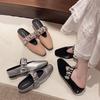 Women's Flats Slippers 2026 Spring Summer Square Toe Mary Janes Woman Casual Slippers Fashion Anti Slip Banquet Dress Shoes