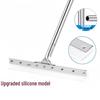 Large Silicone Floor Squeegee with Stainless Steel Handle