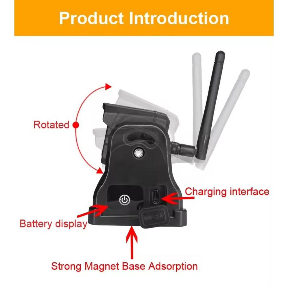 Digitaler kabelloser 7" DVR Quad-Monitor mit Loop-Videoaufzeichnung, solarbetriebene magnetische Rückfahrkameras für Wohnwagen