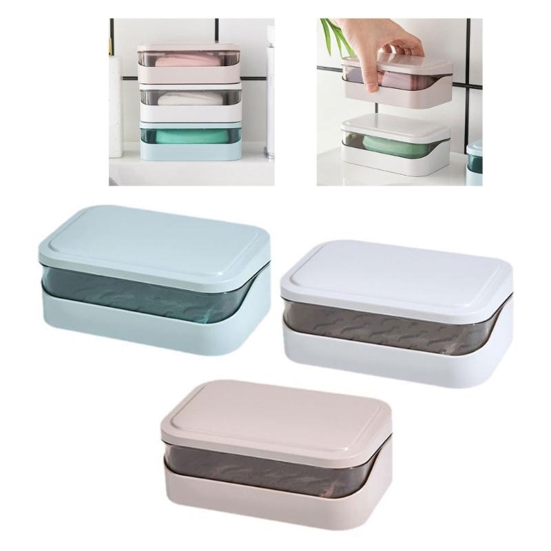 Kompakter, versiegelter Seifenbehälter für Fitnessstudio-Besucher, wasserdichte Kunststoff-Aufbewahrungsbox mit Belüftungslöchern