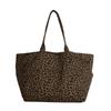 This Year's Popular Bag Women's 2025 New Fashionable Retro Leopard Print Tote Bag Student Class Bag Lightweight Handbag