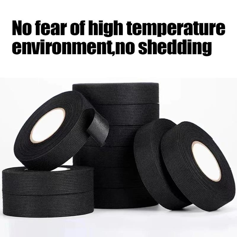 15 Meter Heat-resistant Flame Retardant Tape Coroplast Adhesive Cloth Tape For Car Cable Harness Wiring Loom Protection