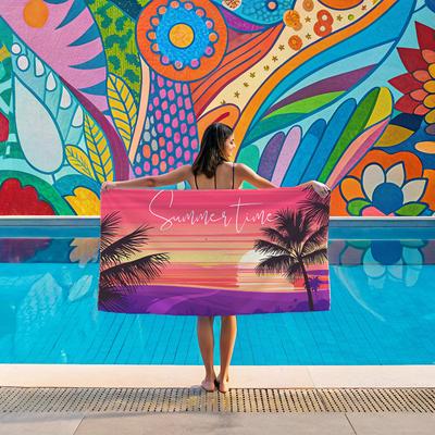 Quick-drying Printed Bath Towels Swimming Towels Beach Towels Adult Hot Spring Sports Bath Towels Bathrobes and Cloaks