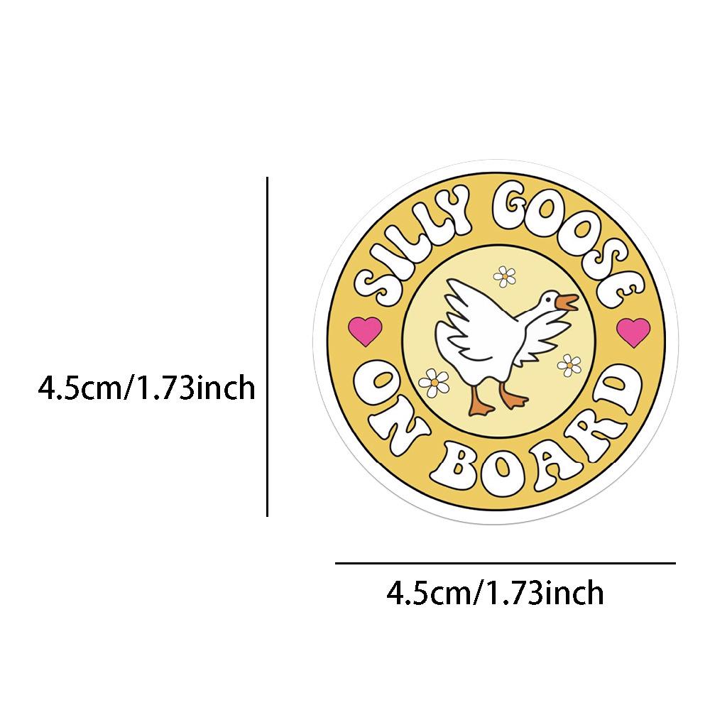 50-Piece Set of Silly Goose Personality Stickers for Journals and Phone Cases