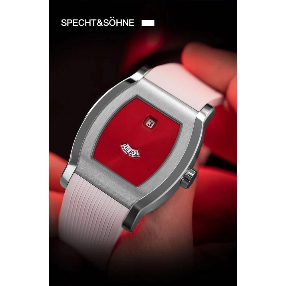 Specht & Söhne Men's Automatic Watch | Luxury Jump Hour Mechanical Wristwatch Stainless Steel Sapphire Crystal Reloj