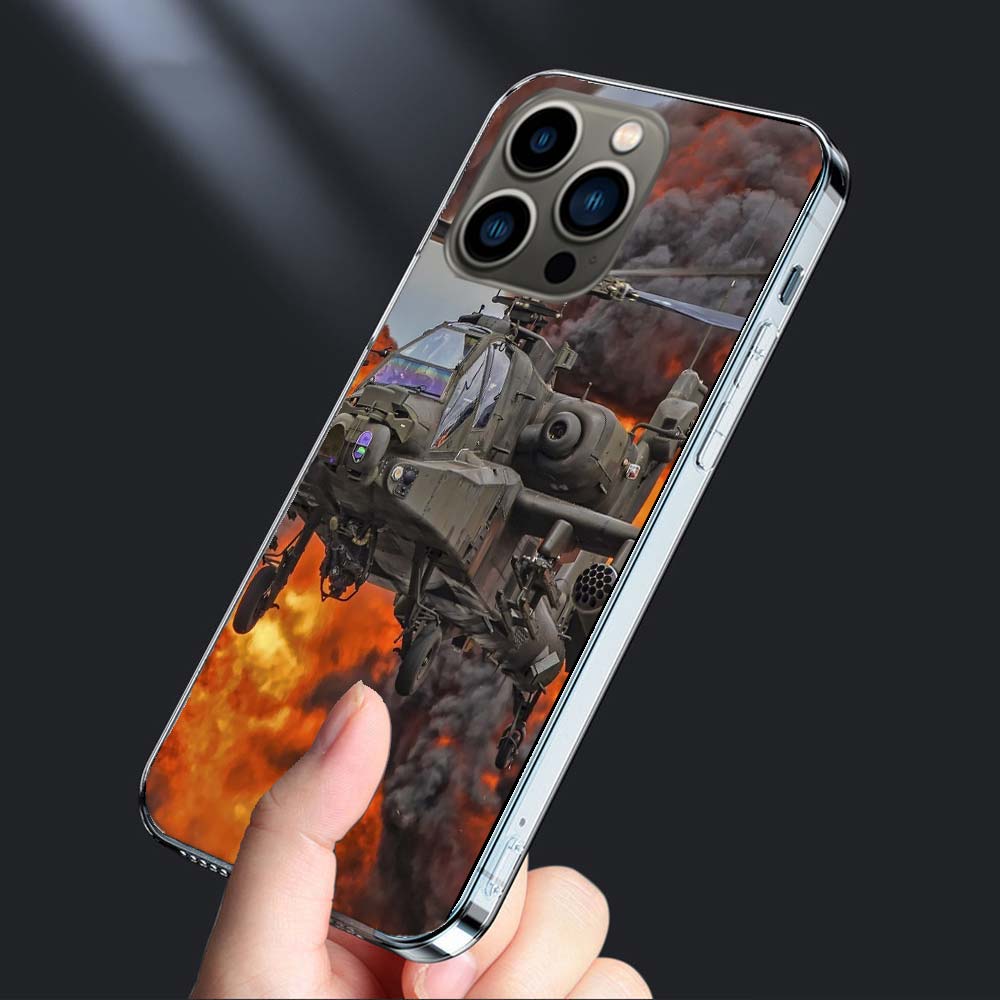 Fighter Jet Phone Case For Iphone 16E 15 Pro 14 Plus 17E 16 17 Pro Max Air 11 12 13 Mini Shockproof Capa Cute Cover TPU Clear