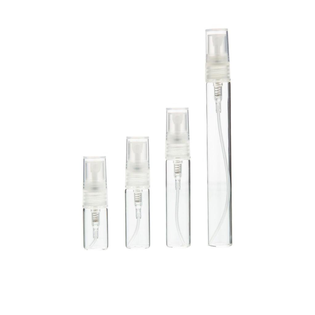 2ML/3ML/5ML/10ML Glass Perfume Spray Bottle - Portable, Refillable Sample Bottles