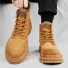 Rhubarb Boots Leather 2 Summer High Top Boots Desert Tooling Boots Locomotive