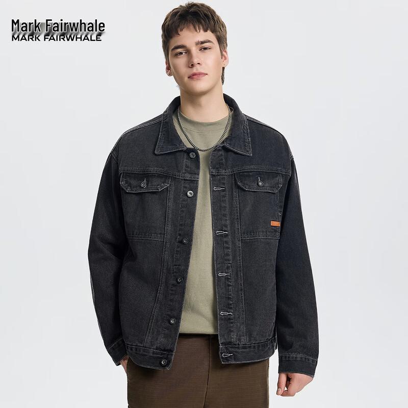 Mark Fairwhale Herren Multi-Taschen Jeansjacke