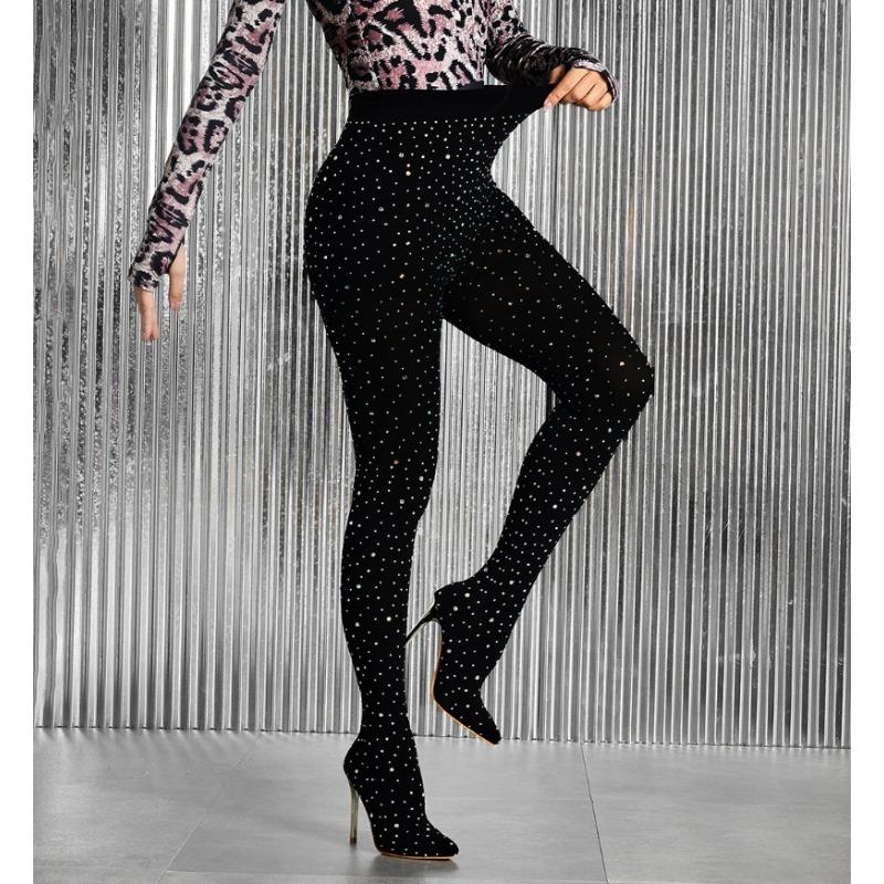 

Мода Мода Джинсы Ботильоны Расшитые Высокий каблук Стрейч Заостренный носок Женские Длинные Сапоги Стразы Высокий Каблук Эластичные Сапоги с Заостренным Носком 43 чёрный