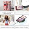 For Google Pixel 9 Pro XL Phone Cases CASEME 008 Leather Cover with Detachable Wallet and Strap