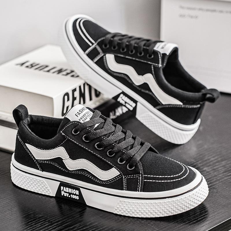 Canvas shoes men's 2025 new summer non-slip sports board shoes men's summer breathable red versatile casual men's shoes