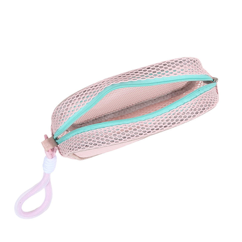 Dopamine Mesh Makeup Bag Women'S Large Capacity Portable Toiletry Bag Cosmetics Storage Bag Multifunctional Tote Bag