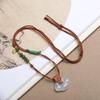 Adjustable Hand-woven Jade Beads Pendant Necklace - Chinese DIY Style