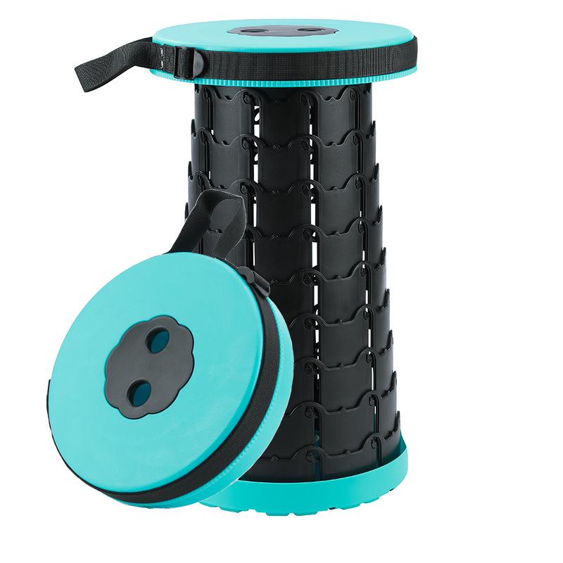 Adjustable Folding Telescopic Stool for Travel, Fishing, and Outdoor Activities