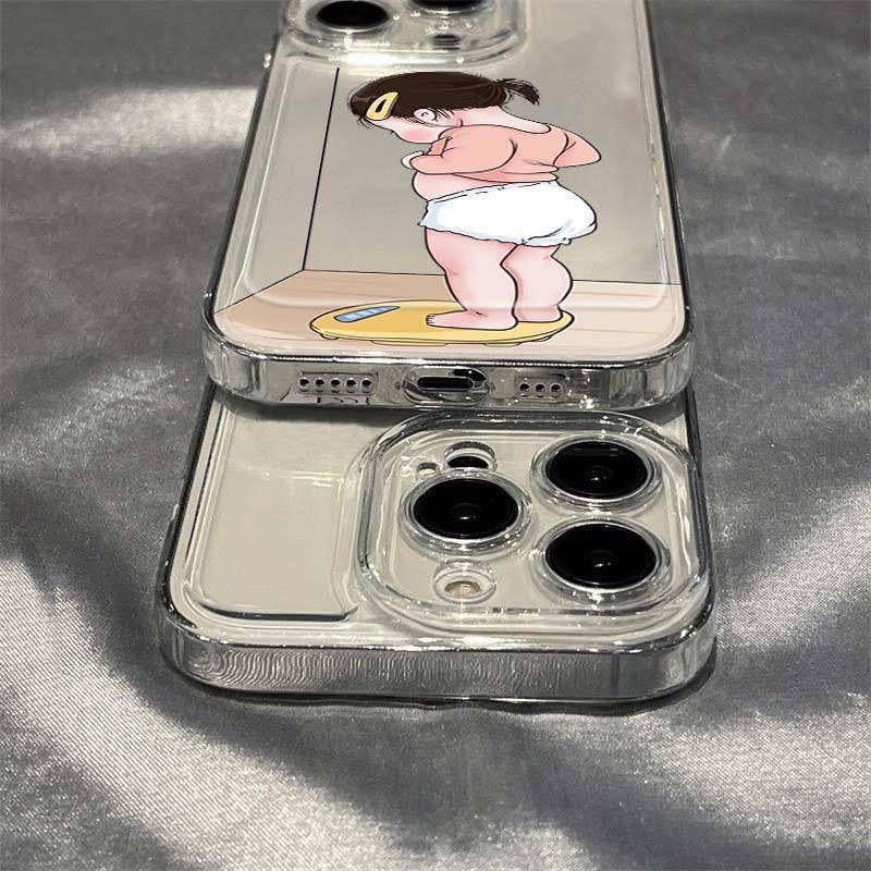 Cute Weighing for Men and Women, Suitable for iPhone 15 Phone Case, iPhone 14 Pro/13/12/XS Max/11 Full Coverage XS