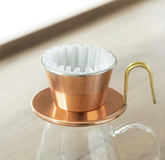 [Set of 2] KWF-155 Coffee Filters, Wave-Shaped, White, for Wave Dripper, Roshi, 1-2 Servings (50 Filters X 2 Packs)