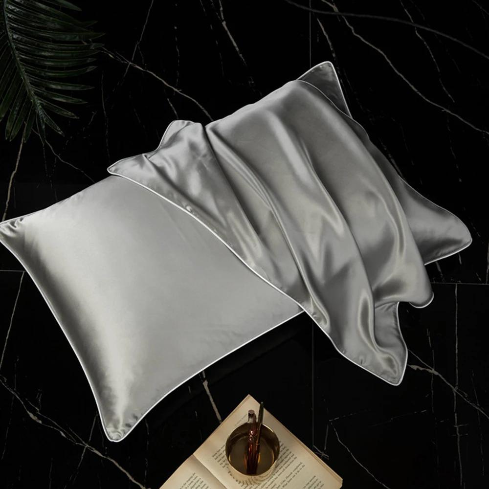 22 Momme 6A Grade Luxury High Quality Pillowcase Pure Real Natural Mulberry Silk Pillow Case with Envelope Closure Design