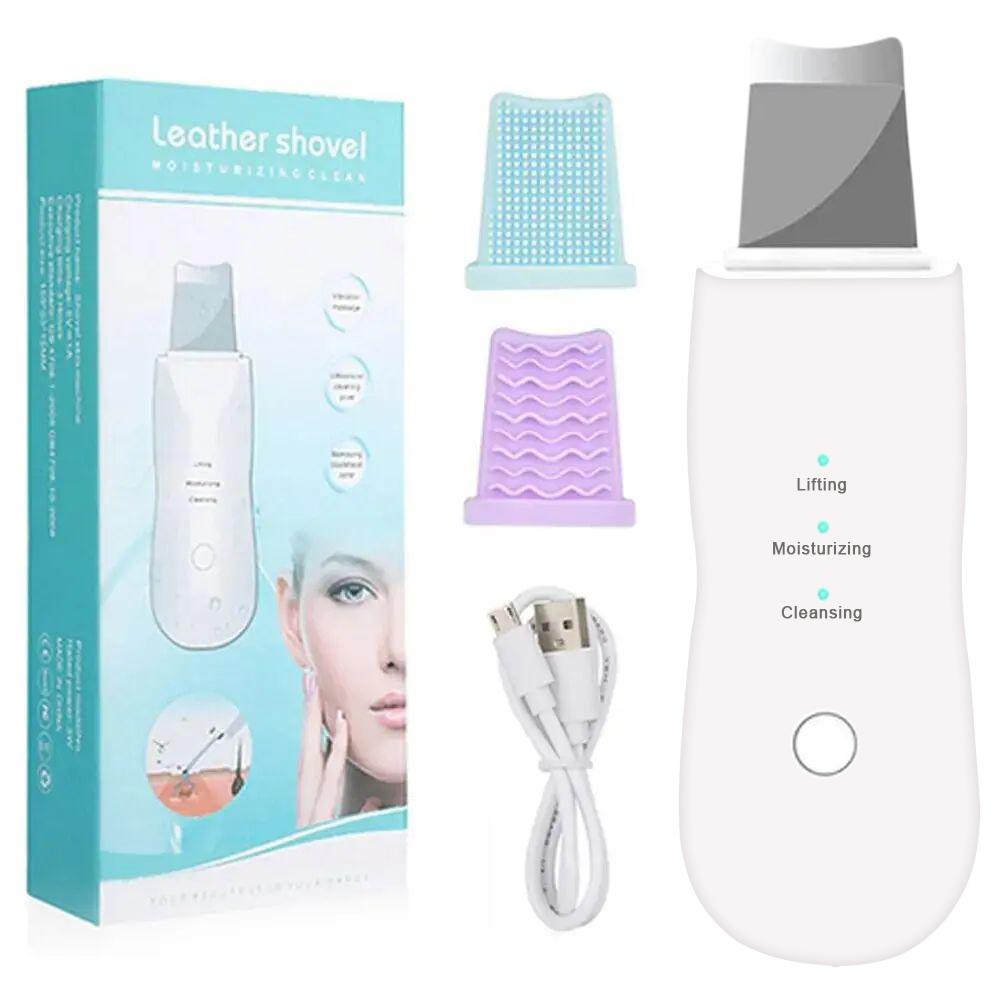 Skin Scrubber Deep Vibrate Facial Cleaner Shovel Spatula Not Ultrasonic Face Scrubber Peeling Blackhead Remover Facial Ma ssager