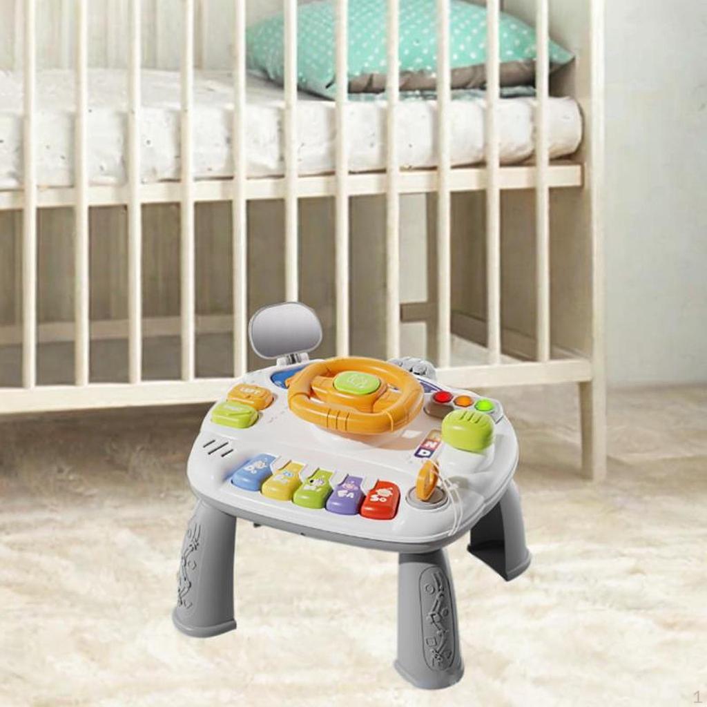 2 In 1 Musical Toy Activity Table Center, Preschool Sensory Toys for Kids Ages 3-6