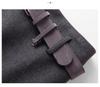 High-Design Slim Wool Blend Half-Skirt High-Waisted A-Line Belted Skort for Women, 2025 Winter Collection.