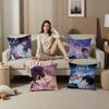 Anime Lost In The Cloud Cushion Cover Inches Farmhouse Decor Home Throw Pillow Covers for Couch Decorations