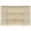 Pallet Cushion Beige 120 x 80 x 12 cm Fabric