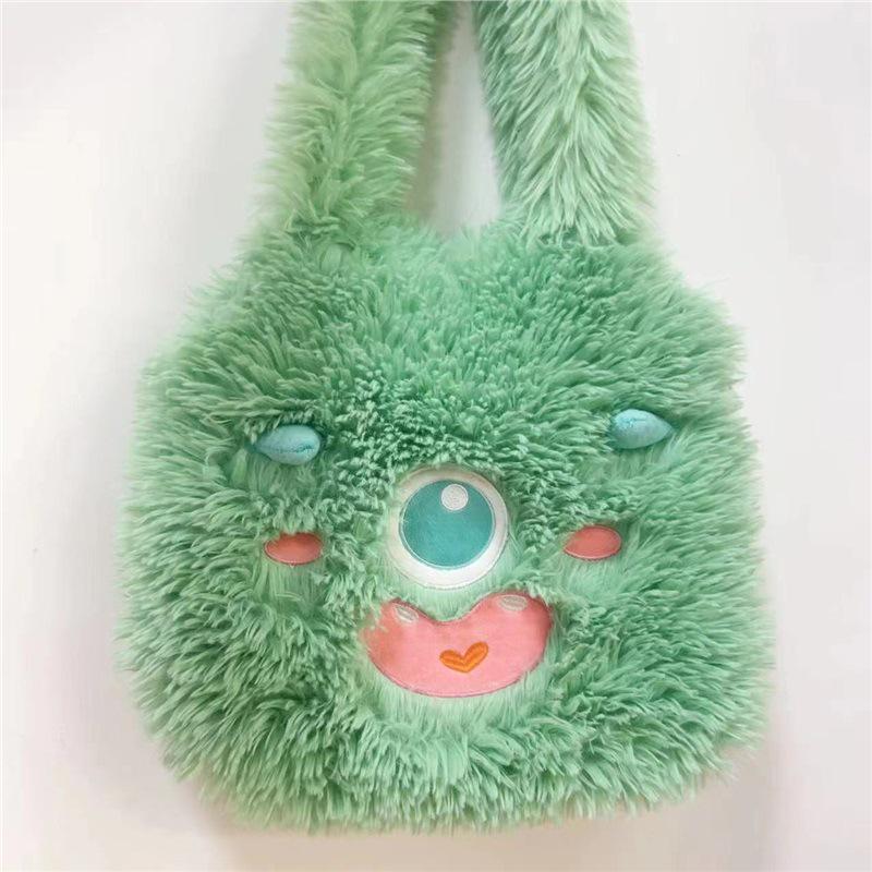 Sanfu Bags Cute Funny Plush Little Monster Shoulder Handbag 2025