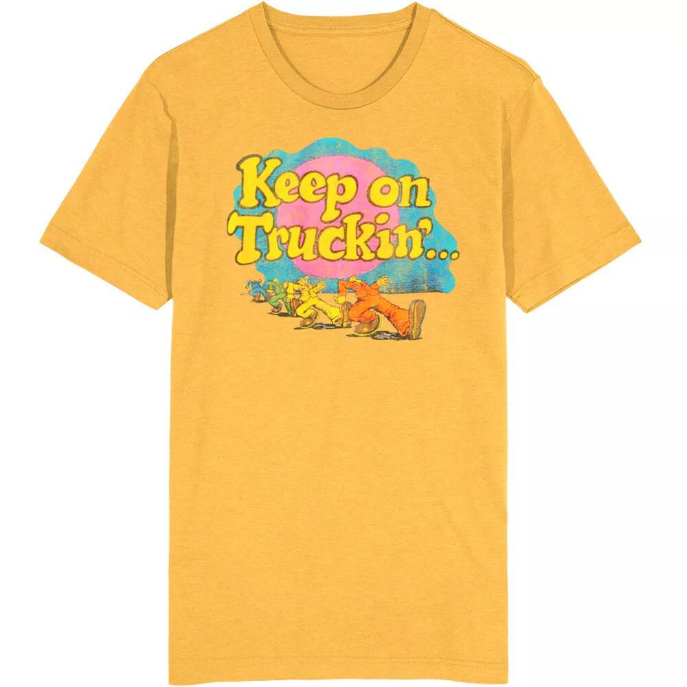 Keep On Truckin Yellow T Shirt Size S-5XL Cotton Men GSS1A Unisex T-Shirt XXXXL