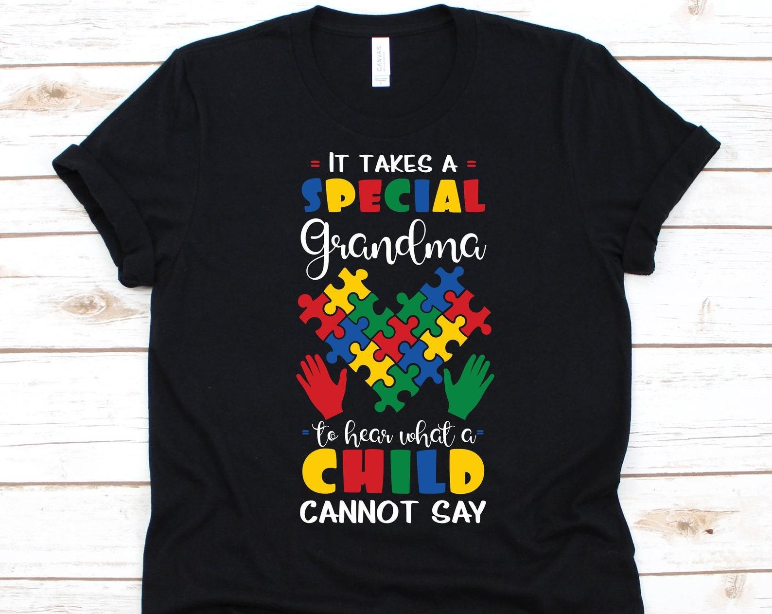 It Takes A Special Grandma Shirt, Autism Awareness, Autism Shirt, Puzzle Piece Design, Granny Shirt, Kanner Autism, Classic Autism, Autistic XL