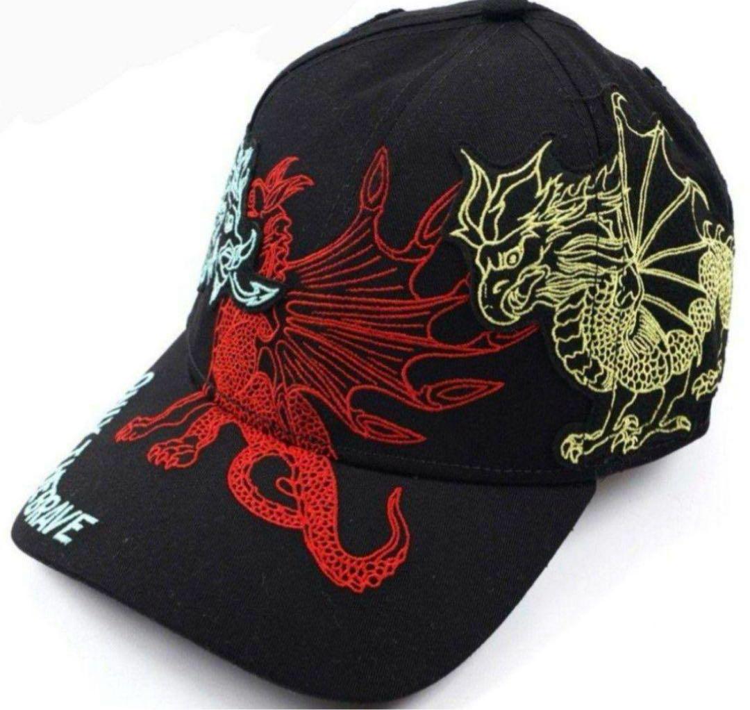

[USED] DIESEL DRAGON HAT Cap with dragon embroidery