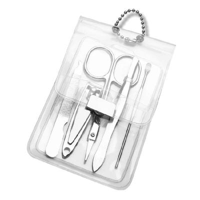 5 Stück Nagelpflege-Nagelknipser-Schneider Maniküre-Set Nagelpflege-Set Klare Maniküre-Tasche