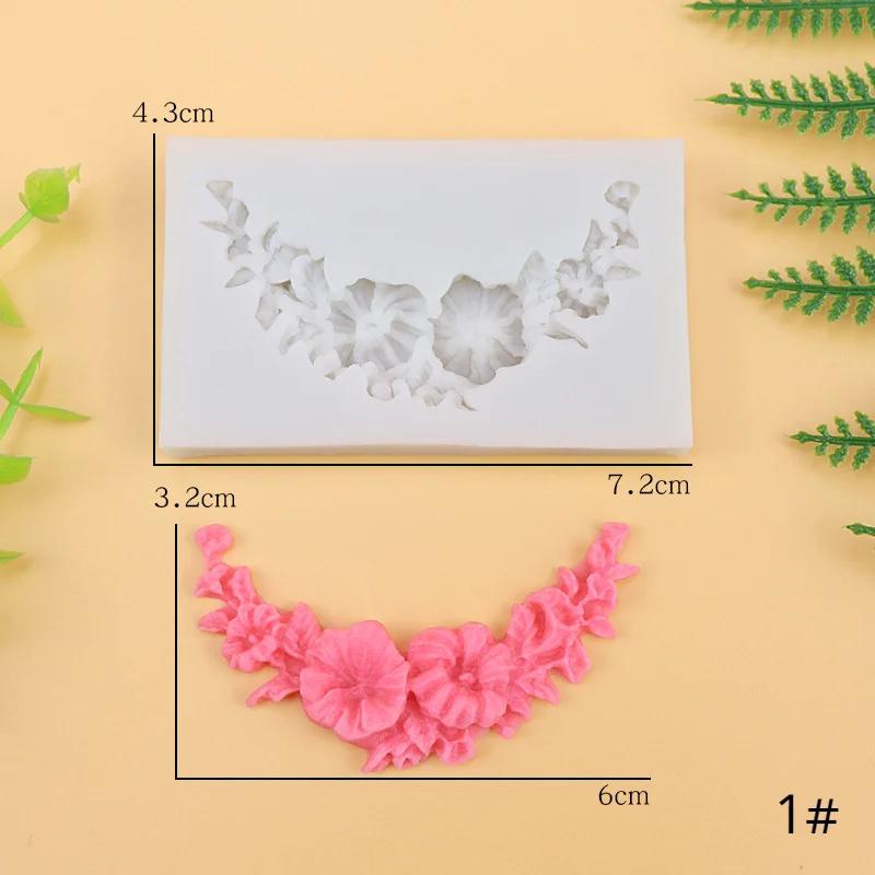 

Little Flower Silicone Mold Sugar Paste 3D DIY Fondant Cake Decor Tool Chocolate Cake Fence Shaped Mold Kitchen Cake Tool 1