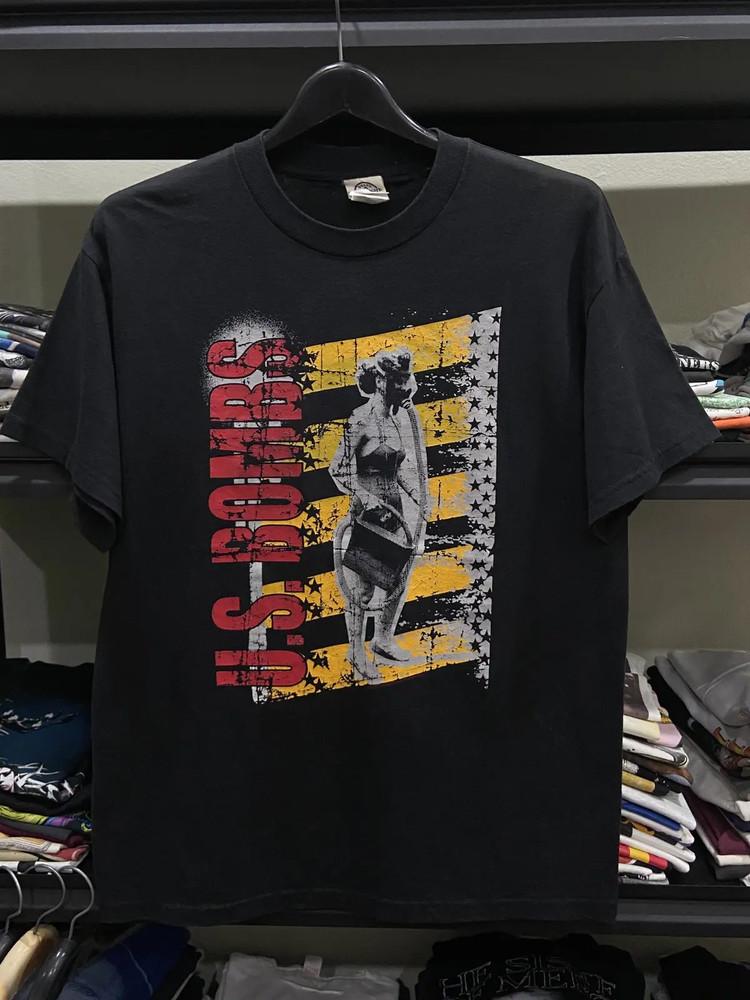 Rare U.S. Bombs Band Graphic Gift For fan Shirt Unisex S-5XL AR439 Unisex T-Shirt L