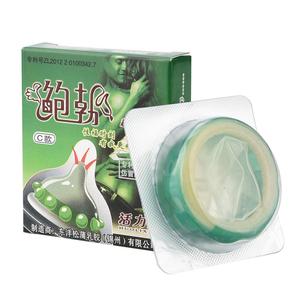 Adult Condoms Latex Sensitive Dotted Massage Ribbed Stimulate 6pc
