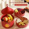 Granary Fruit & Nut Storage Bowl - Melon Seed, Candy, Snack Tray for Living Room