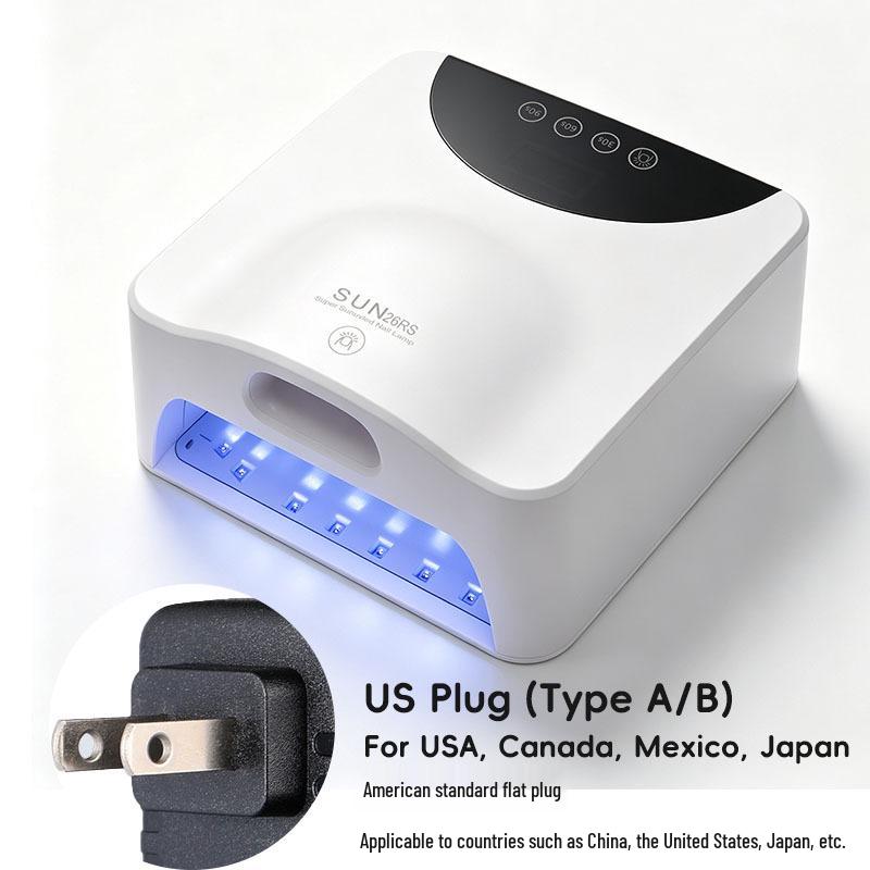 Mother-and-Child High-Power UV Nail and Thumb Curing Lamp, Quick-Dry Handheld Phototherapy Machine.