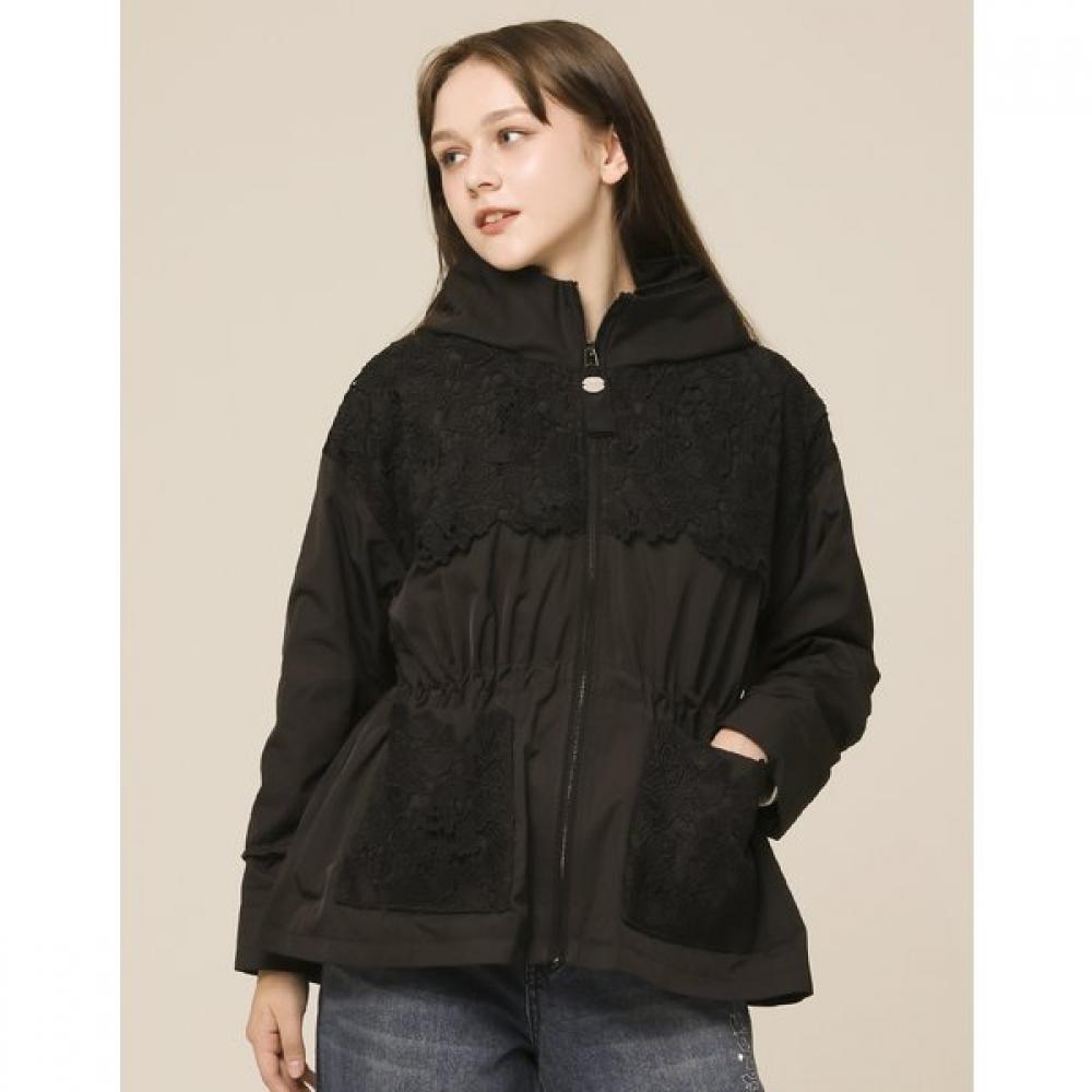 SON JUNG WAN Lace Contrast Purkering Jumper Zdj6161040