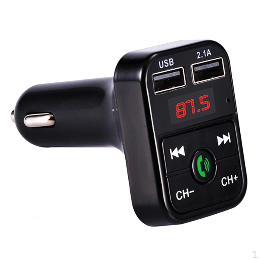 Buy Fm Transmitter 4.1 Wireless Car Usb Charger Mp3 Player Black at